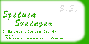 szilvia sveiczer business card